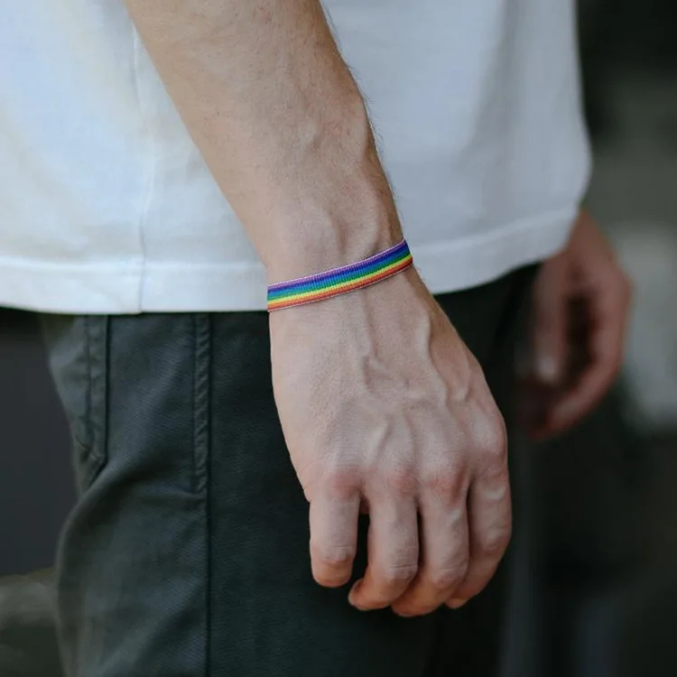 MInimalist Hand Braided Rainbow Bracelet Charms LGBT Braslet For Men Women Personalized Armband Accessories Homme
MInimalist Hand Braided Rainbow Bracelet Charms LGBT Braslet For Men Women Personalized Armband Accessories Homme
