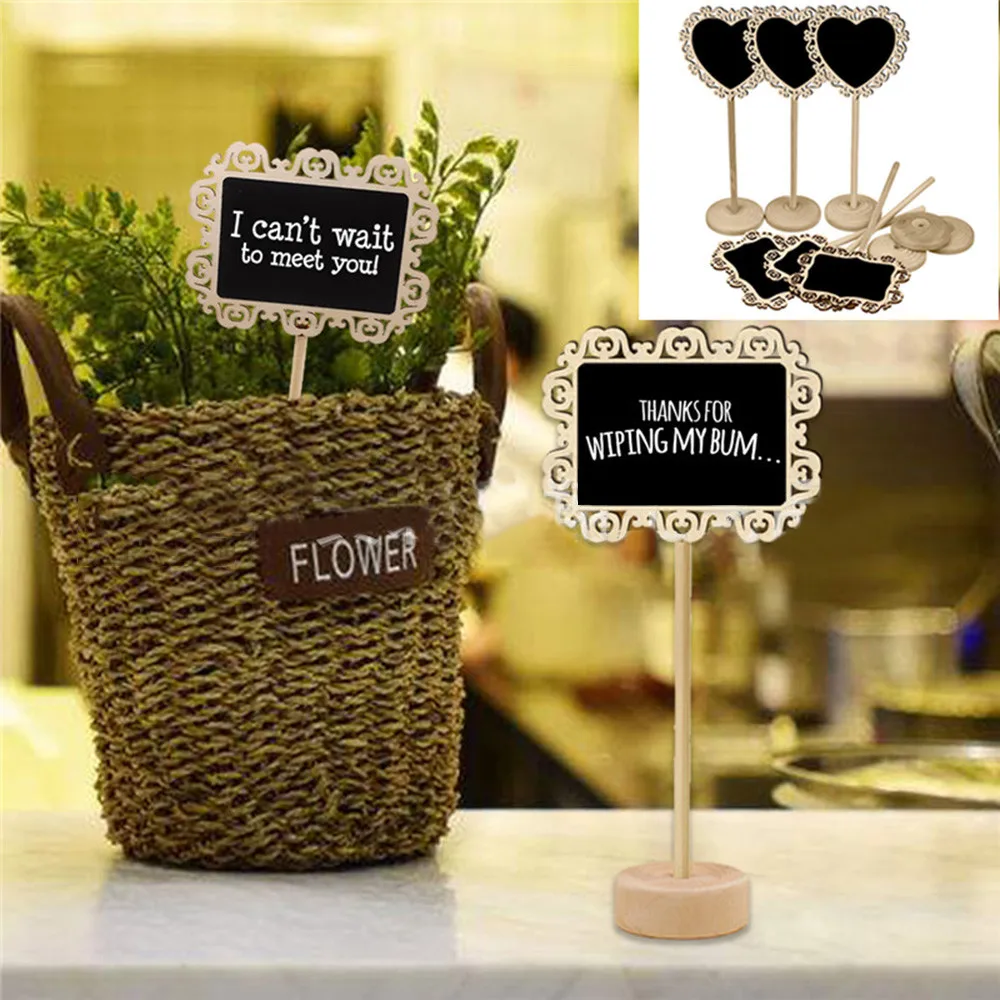 Mini Small Wooden Chalk Blackboard Wedding Kitchen Restaurant Signs Chalkboard Writing Message Paint Plant label z0320
Mini Small Wooden Chalk Blackboard Wedding Kitchen Restaurant Signs Chalkboard Writing Message Paint Plant label z0320