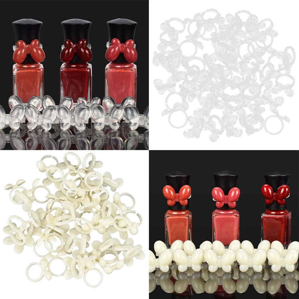 100 Pcs Nail Art Accessories UV Gel Color Pops Display Ring Set Butterfly Colour Chart Removable 100 Pcs Nail Art Accessories UV Gel Color Pops Display Ring Set Butterfly Colour Chart Removable