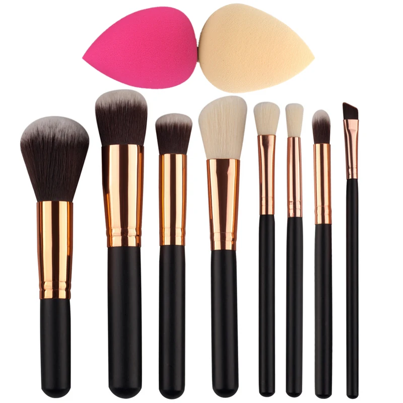 8Pcs Rose Gold Makeup Brush Set Eye Shadow Powder Blush Foundation Brush +2pc Sponge Puff Make Up Brushes Pincel Maquiagem
8Pcs Rose Gold Makeup Brush Set Eye Shadow Powder Blush Foundation Brush +2pc Sponge Puff Make Up Brushes Pincel Maquiagem