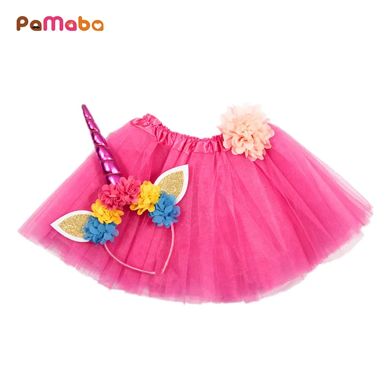 PaMaBa Baby Girls Summer Tutu Skirts with Unicorn Headband Set Available for 2-8 Years Old Kids Playsuits Dance Birthday Outfits
PaMaBa Baby Girls Summer Tutu Skirts with Unicorn Headband Set Available for 2-8 Years Old Kids Playsuits Dance Birthday Outfits