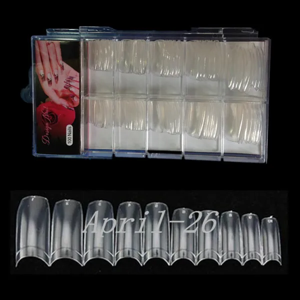 100Pcs and Box Clear Half Transparent Acrylic UV Gel Manicure French False Nail Wholesale
100Pcs and Box Clear Half Transparent Acrylic UV Gel Manicure French False Nail Wholesale