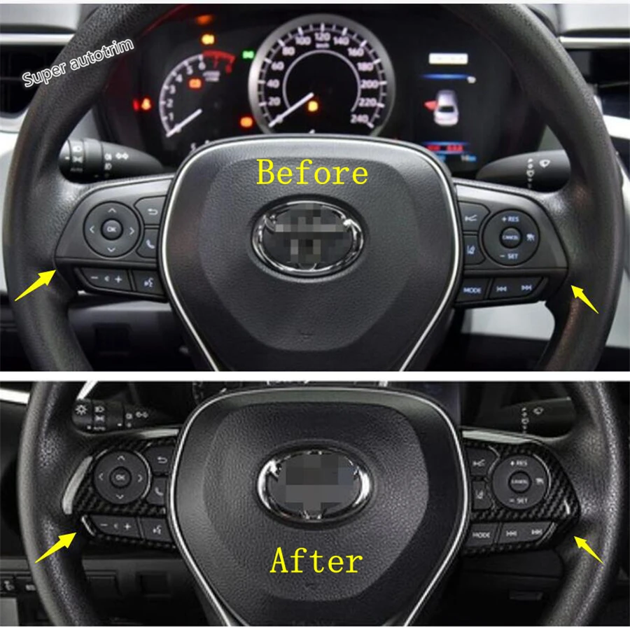Lapetus Steering Wheel Button Frame Cover Trim Fit For Toyota Corolla 2019 2020 Matte Carbon Fiber ABS / Accessories Interior
Lapetus Steering Wheel Button Frame Cover Trim Fit For Toyota Corolla 2019 2020 Matte Carbon Fiber ABS / Accessories Interior