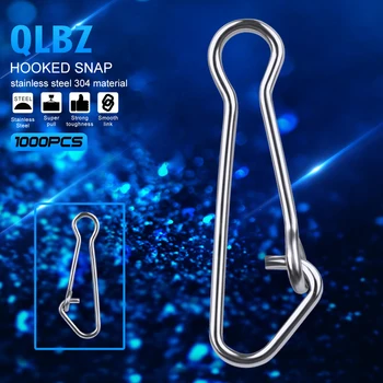 1000pcs Hooked Snap Swivel Fishing Barrel Swivel Safety Snap 12mm-29mm Swivel Snap 0#-6# Fishing Swivels Fishing Tackle
1000pcs Hooked Snap Swivel Fishing Barrel Swivel Safety Snap 12mm-29mm Swivel Snap 0#-6# Fishing Swivels Fishing Tackle