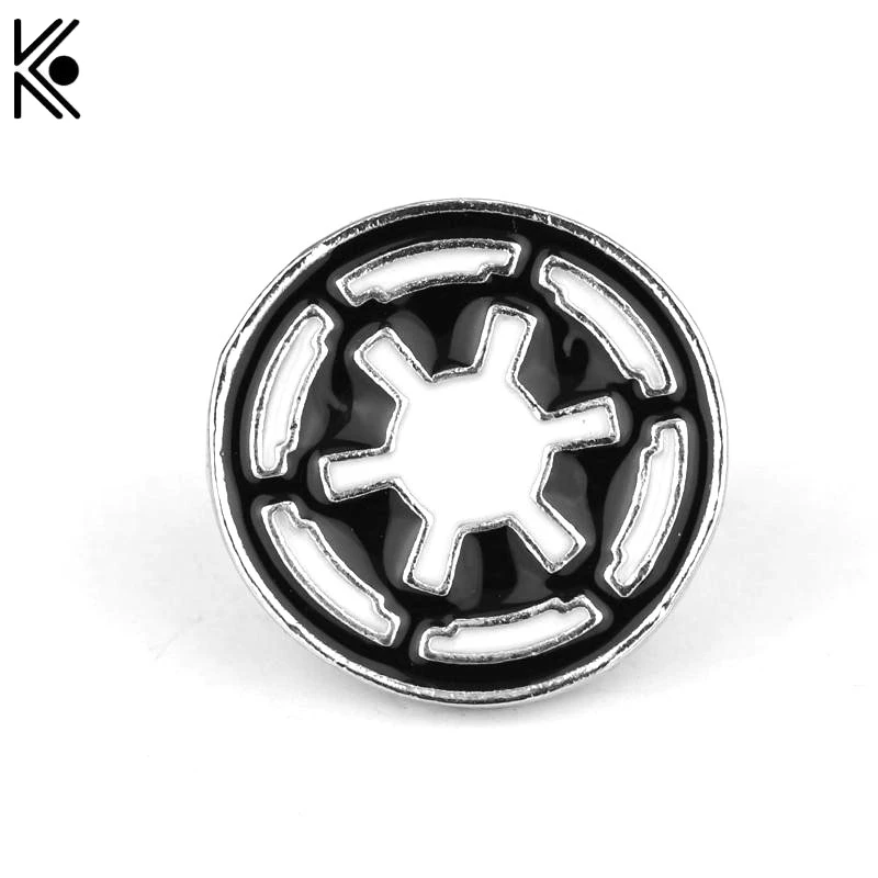 Star Wars move logo Brooches Pins Black enamel Circular icon lapel pin Dress Accessory for men
Star Wars move logo Brooches Pins Black enamel Circular icon lapel pin Dress Accessory for men