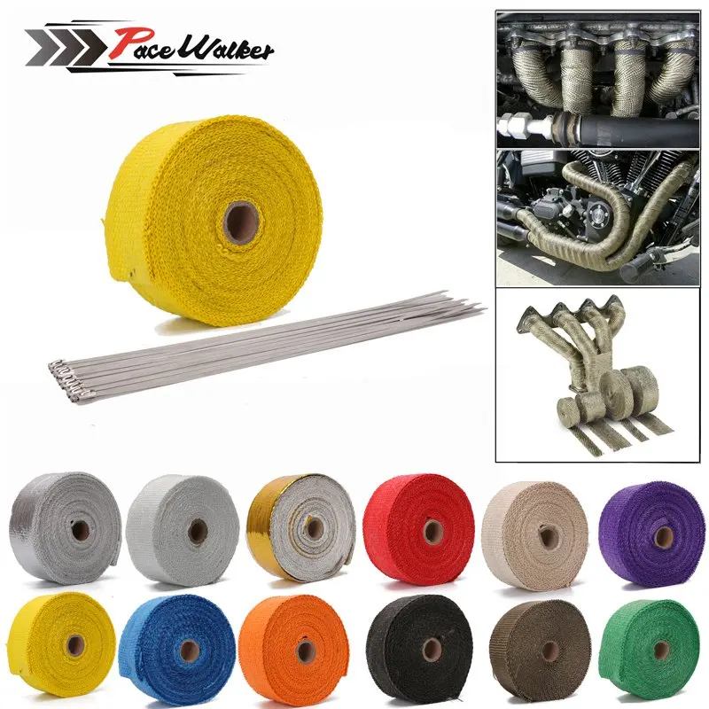 10M x 5cm x 2mm Exhaust Heat Pipe Header Wrap + 10 Cable Tie Manifold Fiberglass 3000 Fahrenheit Insulating Beige
10M x 5cm x 2mm Exhaust Heat Pipe Header Wrap + 10 Cable Tie Manifold Fiberglass 3000 Fahrenheit Insulating Beige
