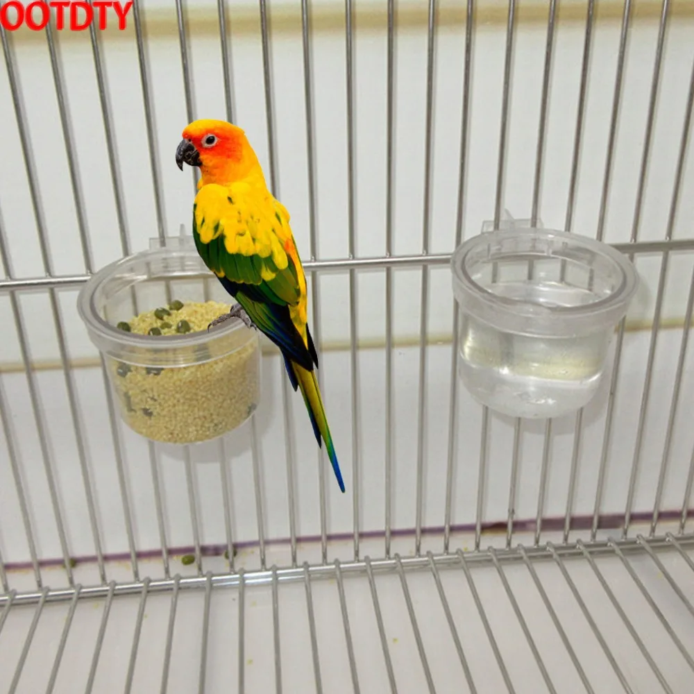 OOTDTY Birds Parrot Feeder Pets Clear Acrylic Feeding Bowl Cage Food Water Holder Round
OOTDTY Birds Parrot Feeder Pets Clear Acrylic Feeding Bowl Cage Food Water Holder Round