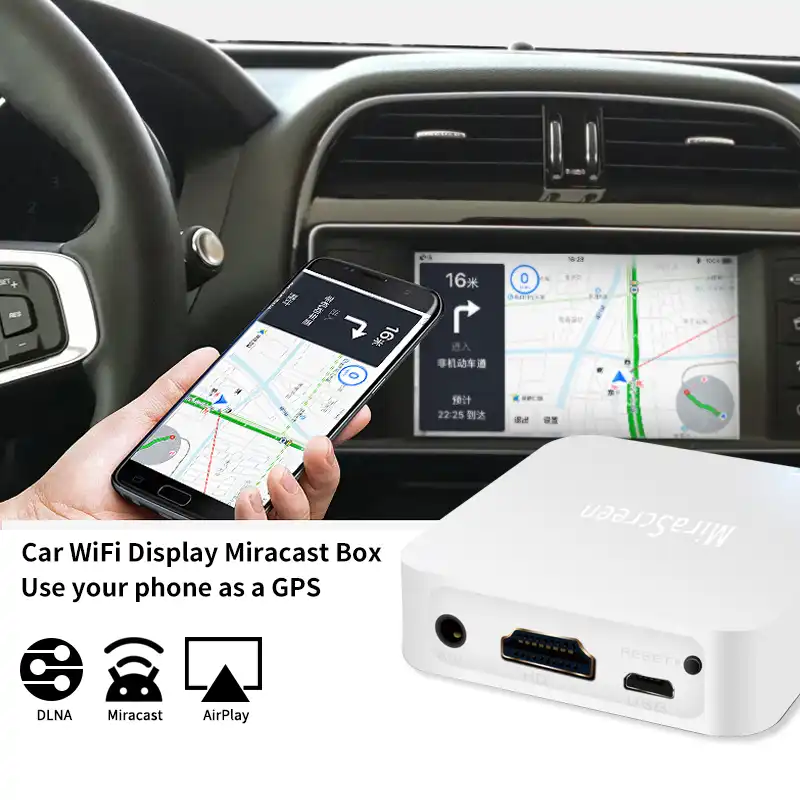 X7 車ワイヤレスwifiのミラーリンクボックスhdmiドングルiosのandroid携帯オーディオビデオmiracast画面にミラーリング車 Gooum