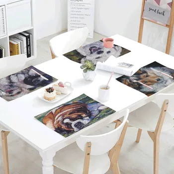 Intimate Partner Dogs Pattern Table Mat Kitchen Decoration Husky Table Napkin For Wedding Table Mat Placemat Dining Accessories
Intimate Partner Dogs Pattern Table Mat Kitchen Decoration Husky Table Napkin For Wedding Table Mat Placemat Dining Accessories