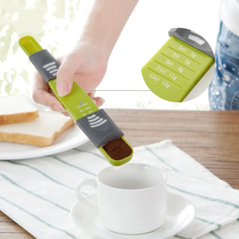 Home Practical Green ABS Double End Eight Stalls Adjustable Scale Measuring Spoons Metering Spoon Kitchen Tools Drop Shipping
Home Practical Green ABS Double End Eight Stalls Adjustable Scale Measuring Spoons Metering Spoon Kitchen Tools Drop Shipping