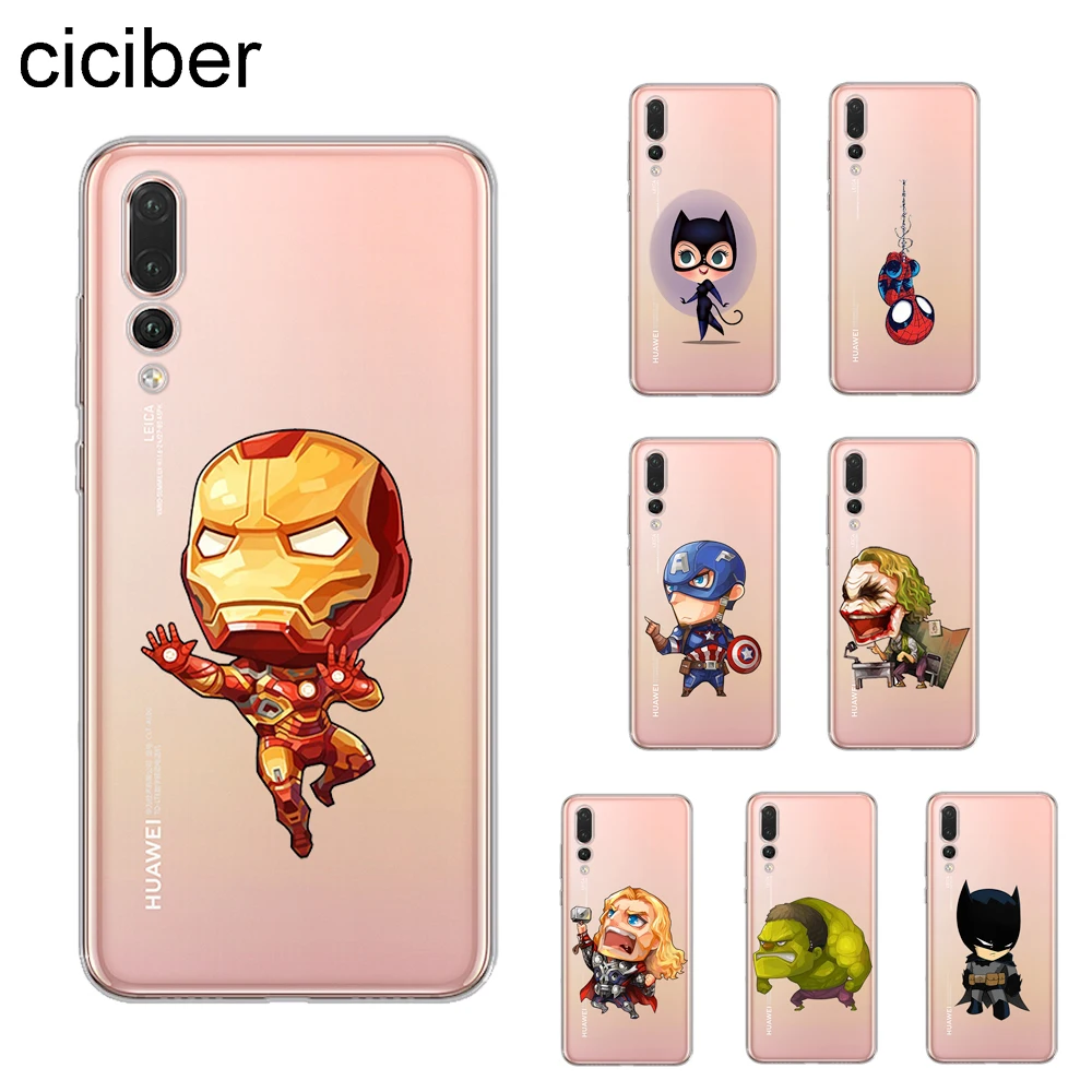 ciciber Marvel DC Iron Man Spider-Man Cover For Huawei P20 Lite P20 Pro P10 P9 P8 Plus Lite P smart Phone Case Soft TPU Coque
ciciber Marvel DC Iron Man Spider-Man Cover For Huawei P20 Lite P20 Pro P10 P9 P8 Plus Lite P smart Phone Case Soft TPU Coque