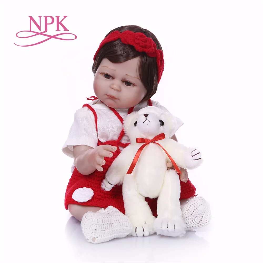 50cm NPK Full Silicone Body Reborn Baby Doll Toy For Girl Vinyl Newborn Princess bebe gift reborn boneca menina
50cm NPK Full Silicone Body Reborn Baby Doll Toy For Girl Vinyl Newborn Princess bebe gift reborn boneca menina