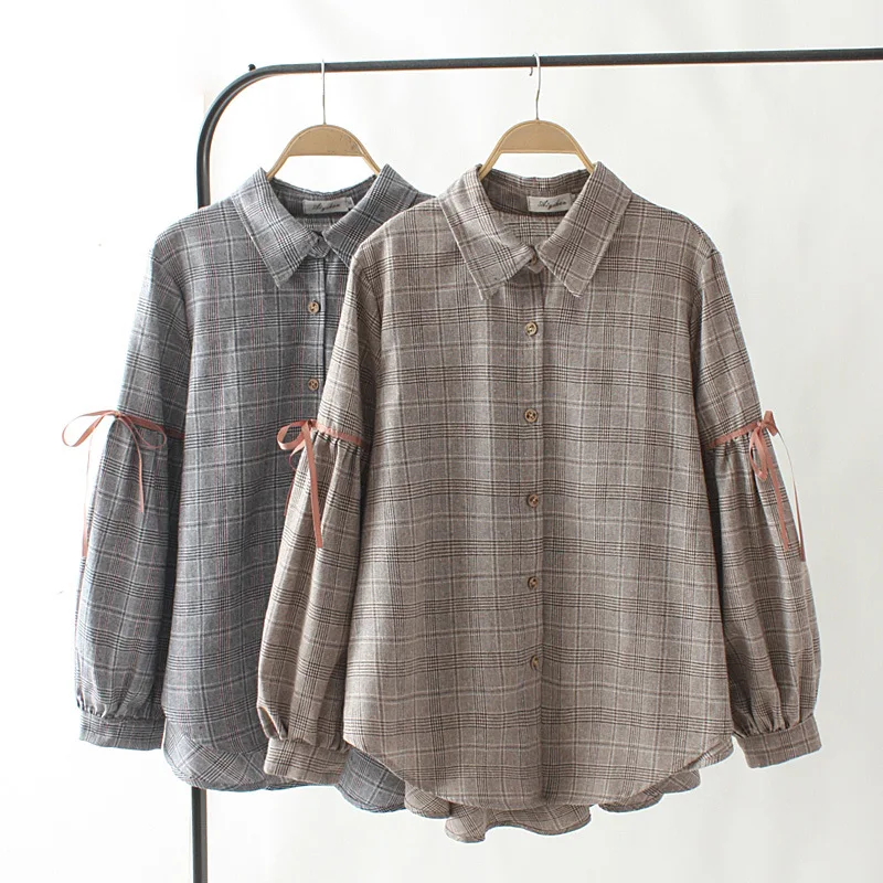 Ubetoku 2019 Winter Spring women cotton blouse ladies long sleeve shirt bow plaid tops plus size fashion women ffice clothing
Ubetoku 2019 Winter Spring women cotton blouse ladies long sleeve shirt bow plaid tops plus size fashion women ffice clothing