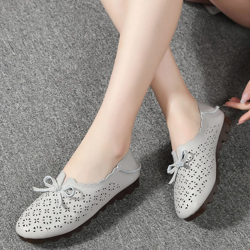 ZZPOHE Spring Summer Woman Flats Genuine Leather Fashion Shoes Female Casual Comrfort Footwear Driving Shoes Mother Shoes
ZZPOHE Spring Summer Woman Flats Genuine Leather Fashion Shoes Female Casual Comrfort Footwear Driving Shoes Mother Shoes