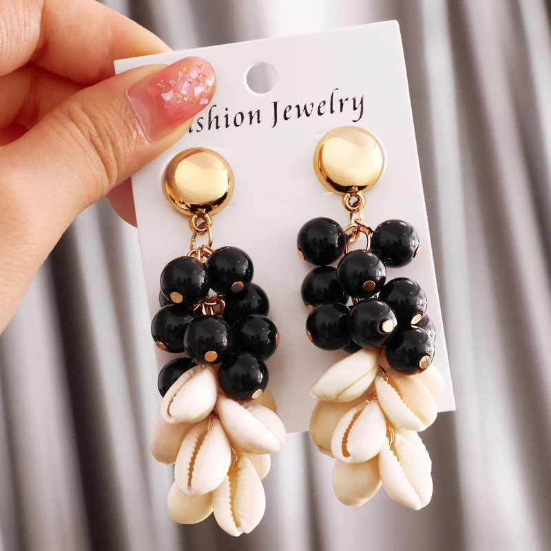 Hesiod New DIY Sea Shell Pendant Earrings Women Brincos Handmade Multicolor Earrings Statement Jewelry Fashion Jewelry Gifts
Hesiod New DIY Sea Shell Pendant Earrings Women Brincos Handmade Multicolor Earrings Statement Jewelry Fashion Jewelry Gifts