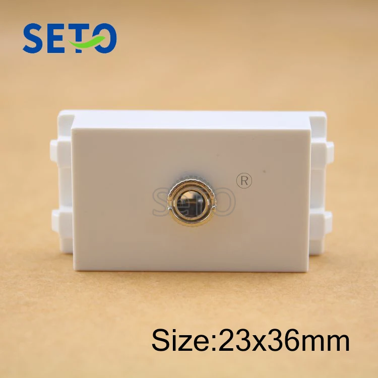 SeTo 128 Type 3.5mm Earphone Microphone Module Headphone Audio Keystone For Wall Plate Socket
SeTo 128 Type 3.5mm Earphone Microphone Module Headphone Audio Keystone For Wall Plate Socket
