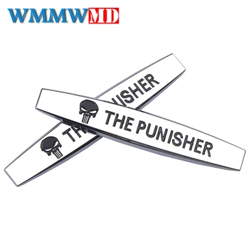 Car styling THE PUNISHER Emblem Side Stickers Auto 3D Metal Fender Badge Modified Decals for Subaru Ferrari Opel Ford Audi
Car styling THE PUNISHER Emblem Side Stickers Auto 3D Metal Fender Badge Modified Decals for Subaru Ferrari Opel Ford Audi