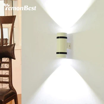 Modern 6W LED Wall Light Mini Up Down Cylinder COB Dual Head Wall Lamp Indoor Led Light for Home Lighting Outdoor AC 85-265V
Modern 6W LED Wall Light Mini Up Down Cylinder COB Dual Head Wall Lamp Indoor Led Light for Home Lighting Outdoor AC 85-265V