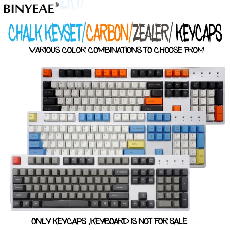 108 Key Chalk Keyset / ZEALER / Carbon Mechanical Keyboard Key cap FILCO Top / Side / Blank Engraving Personality Keycaps
108 Key Chalk Keyset / ZEALER / Carbon Mechanical Keyboard Key cap FILCO Top / Side / Blank Engraving Personality Keycaps