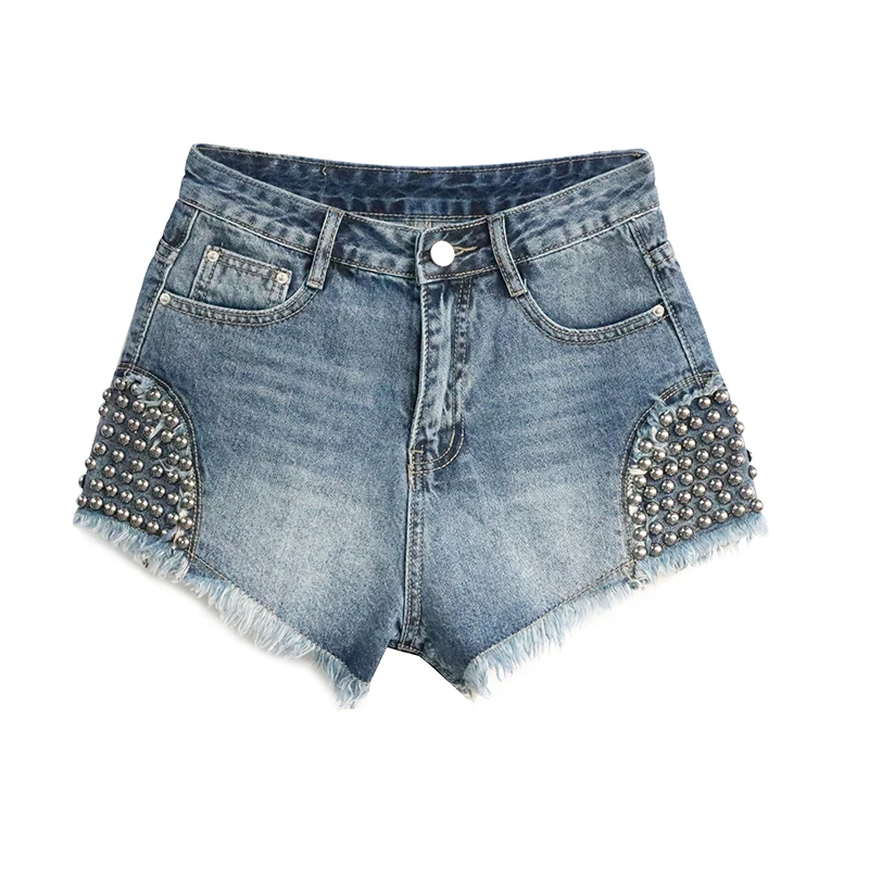 2019 Sexy Summer Shorts Women High Waist Rivets Beading Boho Hot Black Shorts Vintage Women Denim Shorts Pantalones Feminino
2019 Sexy Summer Shorts Women High Waist Rivets Beading Boho Hot Black Shorts Vintage Women Denim Shorts Pantalones Feminino