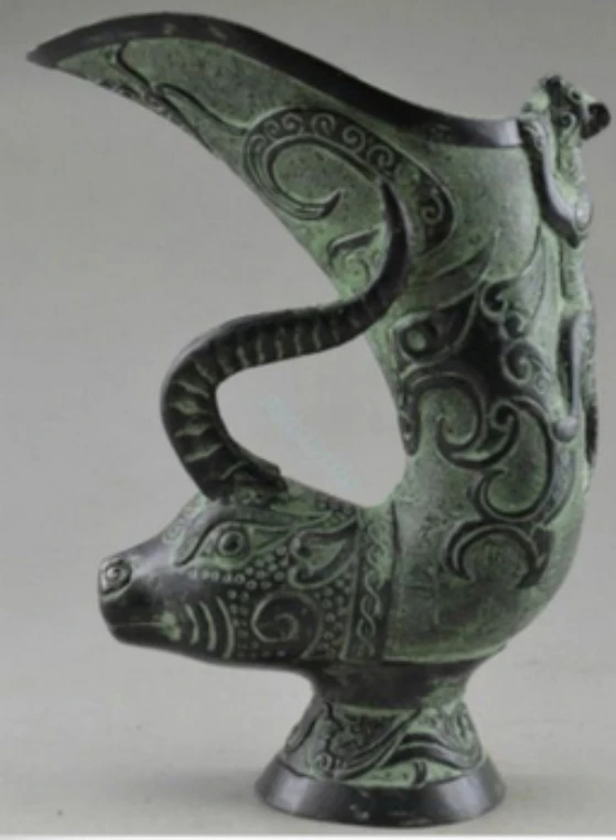 Metal Crafts Collectible Decorated Old Handwork Bronze Carved Dragon Gecko Vase fast Shipping
Metal Crafts Collectible Decorated Old Handwork Bronze Carved Dragon Gecko Vase fast Shipping