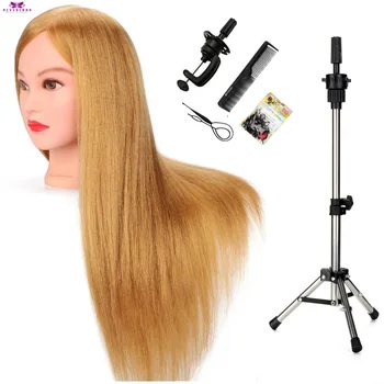 22'' Golden Hairdressing Training Mannequin Head With Human Hair Braiding Practice Manikin Head Model For Hairstyles + Tripod
22'' Golden Hairdressing Training Mannequin Head With Human Hair Braiding Practice Manikin Head Model For Hairstyles + Tripod