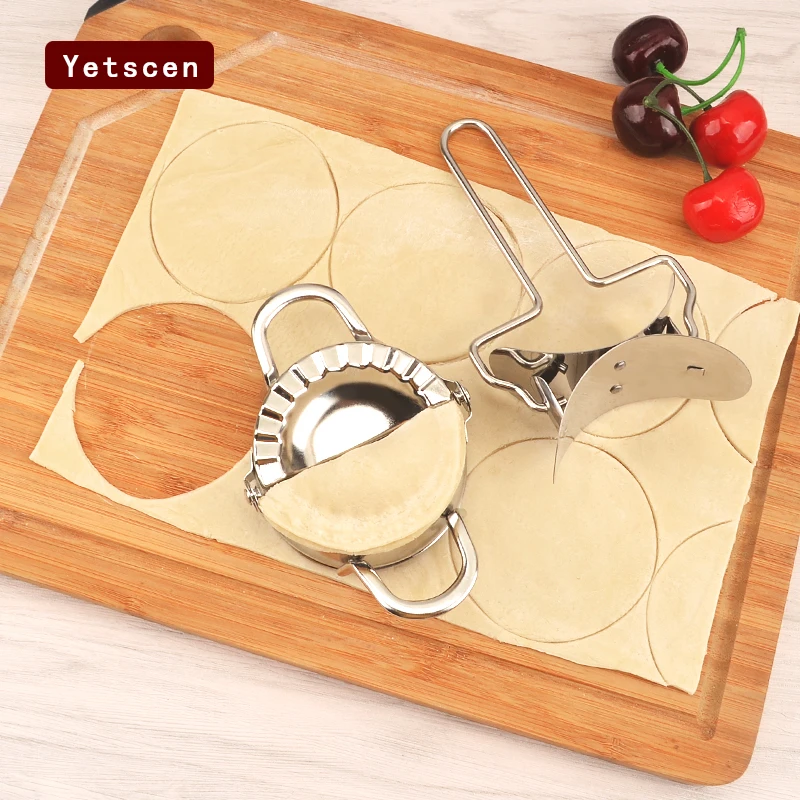 2 Pcs Stainless Steel Dough Presser Dumpling Mold Maker Wraper Cutter Pie Ravioli Dumplings Cooking Tools kitchen accessories
2 Pcs Stainless Steel Dough Presser Dumpling Mold Maker Wraper Cutter Pie Ravioli Dumplings Cooking Tools kitchen accessories