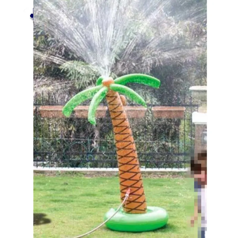 1.6M Inflatable Coconut palm Tree Water Sprinkler Inflated Children Toys For Sandbeach Party Decorations Supplies Hawaii Series 2