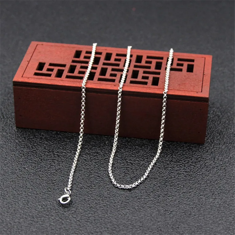 

Wholesale Low Price 2.5MM Stainless Steel Chain Necklace Size 45CM/50CM/55CM/60CM Fashion Gift Jewelry Fit Pendant drop shipping