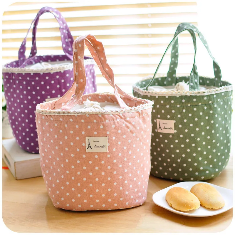 Polka Dot Cute Sweet Cotton Canvas Lunch Bag And Cooler Bags Korea Ice Pack Bag Refrigerator For Kids High Quality 40
Polka Dot Cute Sweet Cotton Canvas Lunch Bag And Cooler Bags Korea Ice Pack Bag Refrigerator For Kids High Quality 40