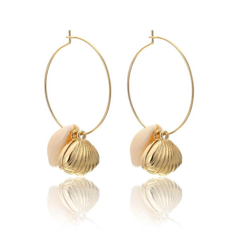 Earrings Shell Scallop Pearl Earrings Circle String 2019 Fashion Natural Ocean New Arrival Stylish Hot Sales Gift Giving
Earrings Shell Scallop Pearl Earrings Circle String 2019 Fashion Natural Ocean New Arrival Stylish Hot Sales Gift Giving
