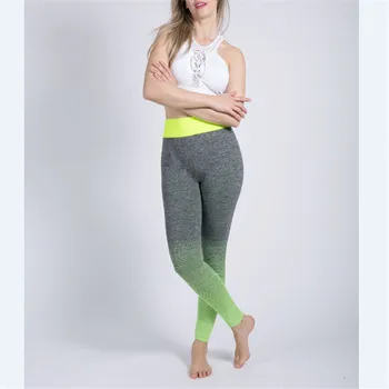 Women Gradient color Pants High Waist Elastic Running Sports Pants Push Up Jogging Fitness Leggings Trousers
Women Gradient color Pants High Waist Elastic Running Sports Pants Push Up Jogging Fitness Leggings Trousers