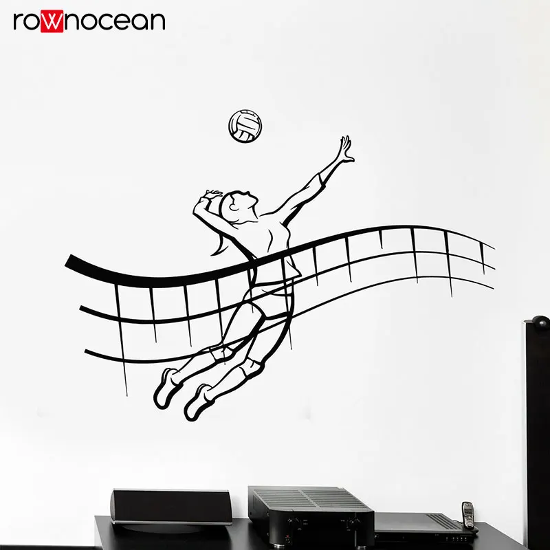 Girl Player Volleyball Game Ball Beach Sport Vinyl Wall Stickers Home Decor Teen Bedroom Decals Removable Mural Wallpaper 3460
Girl Player Volleyball Game Ball Beach Sport Vinyl Wall Stickers Home Decor Teen Bedroom Decals Removable Mural Wallpaper 3460