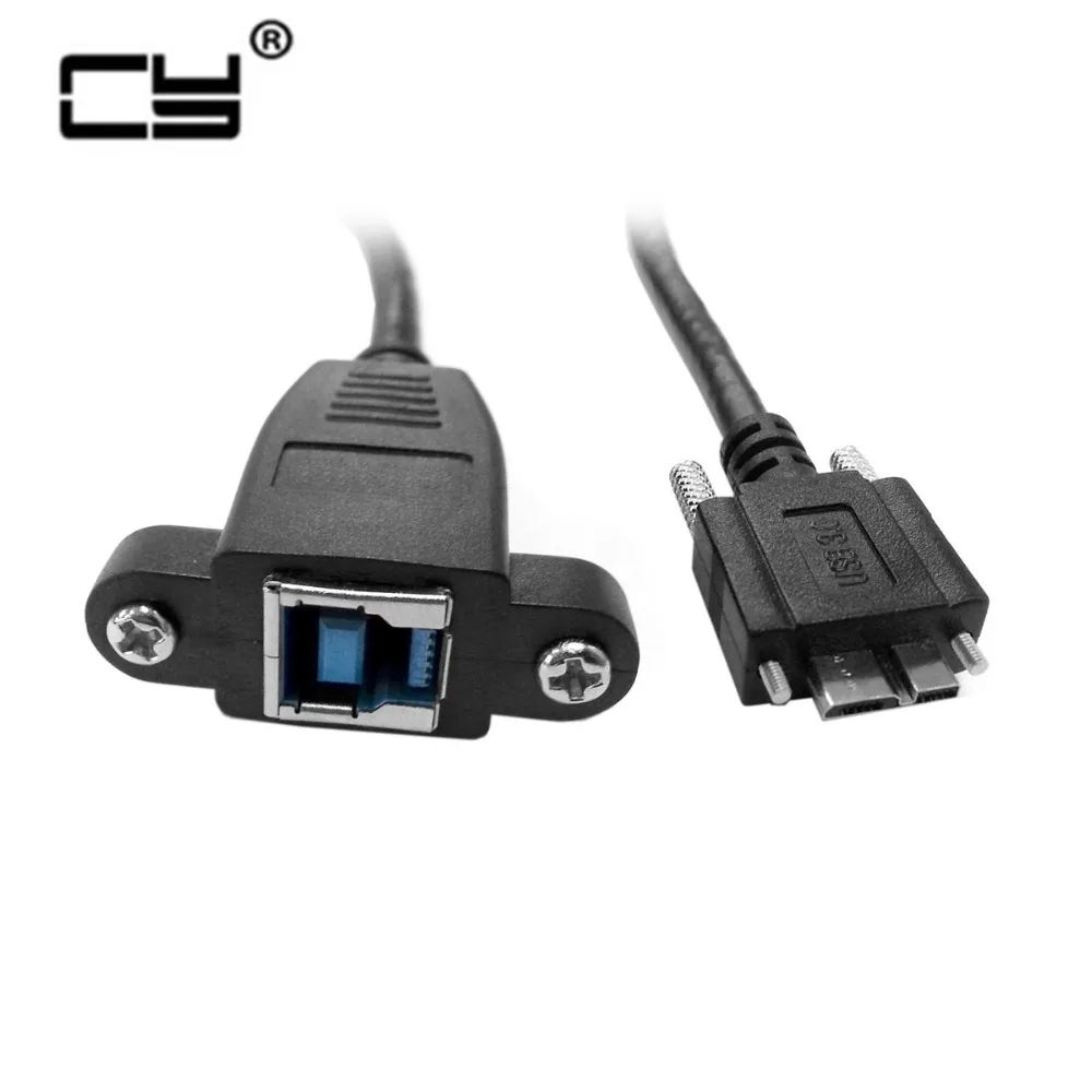 10 шт./USB 3 0 крепление на заднюю панель B Тип Женский к Micro USB Мужской с винтами