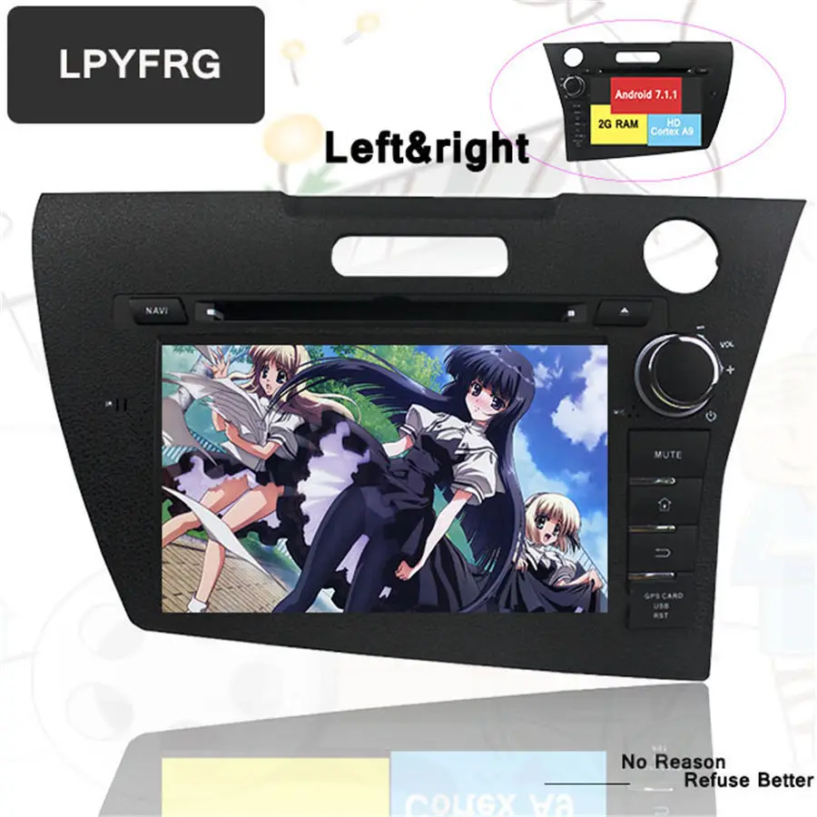 7 inch 2 din Android 7.1 Car DVD Player For HONDA CRZ with Audio Stereo Gps navigation Sat Navi Multimedia system iN Dash
7 inch 2 din Android 7.1 Car DVD Player For HONDA CRZ with Audio Stereo Gps navigation Sat Navi Multimedia system iN Dash