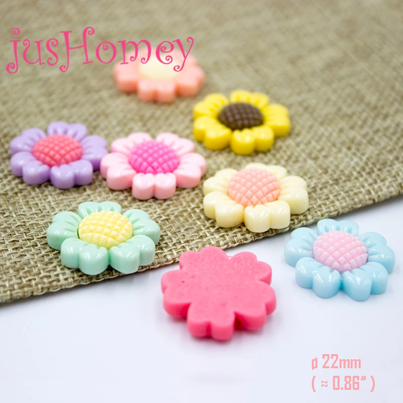 30PCS Pastoral Sunflowers Cabochons 22mm Flat Back Resin Daisy Flower Cabochons for Phone Case Decor, DIY Craft Accessory
30PCS Pastoral Sunflowers Cabochons 22mm Flat Back Resin Daisy Flower Cabochons for Phone Case Decor, DIY Craft Accessory