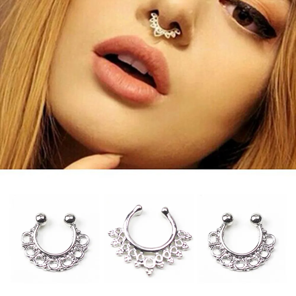 Medical Titanium Punk Clip On Fake Piercing Body Nose Lip Rings Unisex Nose Ring Women Septum Piercing Clip
Medical Titanium Punk Clip On Fake Piercing Body Nose Lip Rings Unisex Nose Ring Women Septum Piercing Clip