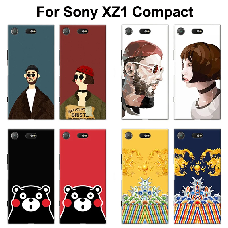 Для Sony Xperia XZ1 Compact Case XZ1Compact с рисунком Леона героями мультфильмов Жесткий Чехол
