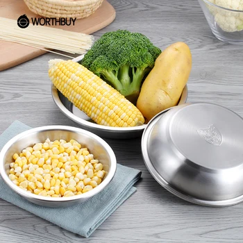 WORTHBUY 304 Stainless Steel Fruit Plate Kitchen Vegetables Food Plate Dish Food Container Restaurant Snacks Dinner Plate
WORTHBUY 304 Stainless Steel Fruit Plate Kitchen Vegetables Food Plate Dish Food Container Restaurant Snacks Dinner Plate