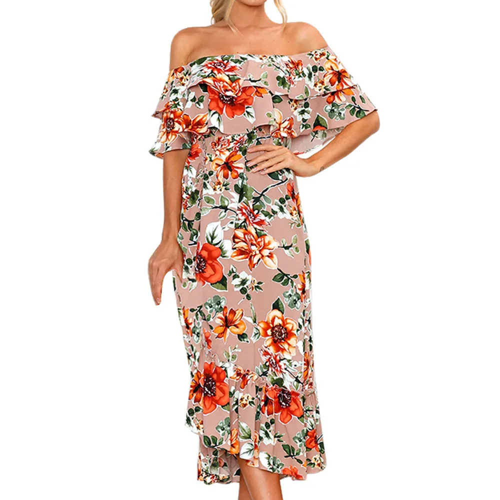 2019 MAXIORILL New Bohemian Womens Summer Loose Plus Size Off Shouder Boho Beach Long Maxi Dress платье Wholesale T3
2019 MAXIORILL New Bohemian Womens Summer Loose Plus Size Off Shouder Boho Beach Long Maxi Dress платье Wholesale T3