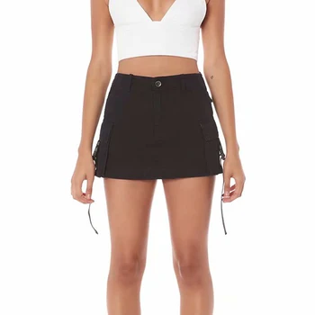 Summer Women Casual Solid Mini Skirt High Waist Side Pockets Design Women Summer Narrow Ribbon Casual Mini Skirt
Summer Women Casual Solid Mini Skirt High Waist Side Pockets Design Women Summer Narrow Ribbon Casual Mini Skirt
