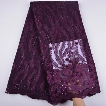 Latest African Laces Fabrics Embroidered African Guipure French Lace Fabric With Beads 2018 African French Net Lace 1300B 
Latest African Laces Fabrics Embroidered African Guipure French Lace Fabric With Beads 2018 African French Net Lace 1300B