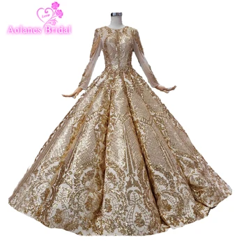 Waves Gold Sequins Lace Prom Dress With Glitter Long Sleeves Lace Up Back Formal Evening Dresses For Mothers Of Brides party
Waves Gold Sequins Lace Prom Dress With Glitter Long Sleeves Lace Up Back Formal Evening Dresses For Mothers Of Brides party