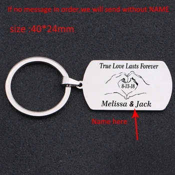 Fashion Keychain Engraved The Love Lasts Forever Personalized Custom Name And Date For Lovers' Gift Key Ring Holder
Fashion Keychain Engraved The Love Lasts Forever Personalized Custom Name And Date For Lovers' Gift Key Ring Holder