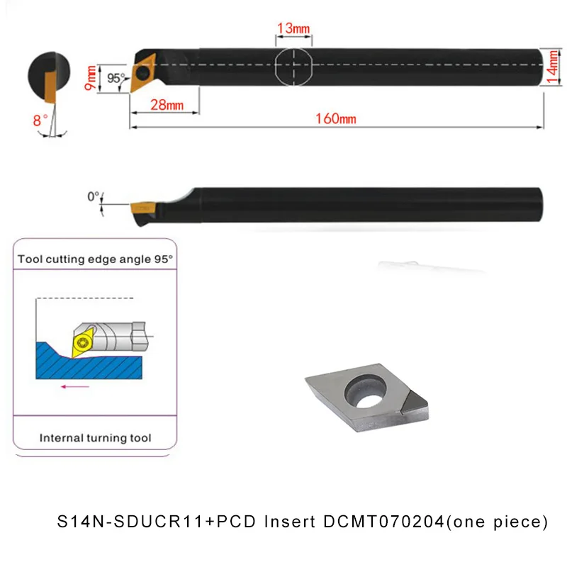 Флюоресцентная пластина DCMT070204 1 шт. токарная токарный станок с ЧПУ металлический
