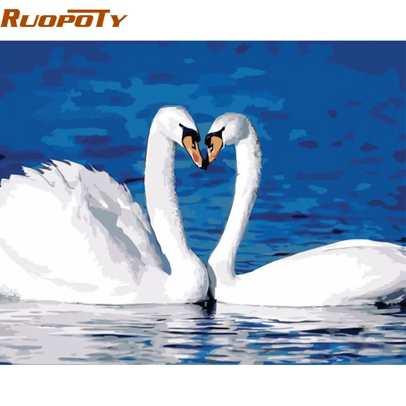 RUOPOTY Swan Lovers Animals Picture DIY Painting By Numbers Modern Wall Art Canvas Painting For Wedding Decoration Artwork 40X50
RUOPOTY Swan Lovers Animals Picture DIY Painting By Numbers Modern Wall Art Canvas Painting For Wedding Decoration Artwork 40X50