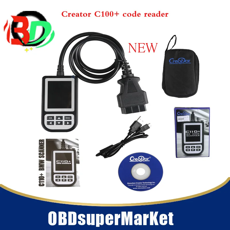 2017 NEW Model release C110+V4.5 instead of C110 OBD SCANNER Creator C110+ V3.9 Code Reader with fast shipping
2017 NEW Model release C110+V4.5 instead of C110 OBD SCANNER Creator C110+ V3.9 Code Reader with fast shipping