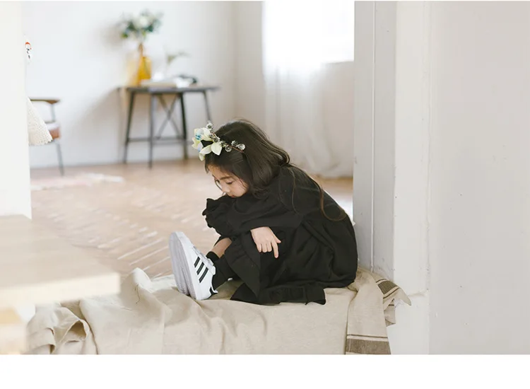 Cute Korean Girl Dress Spring Casual Fashion Teen Children Clothing 2019 New Long Sleeve Kids Clothes For Girls Dresses 14 Years (15)