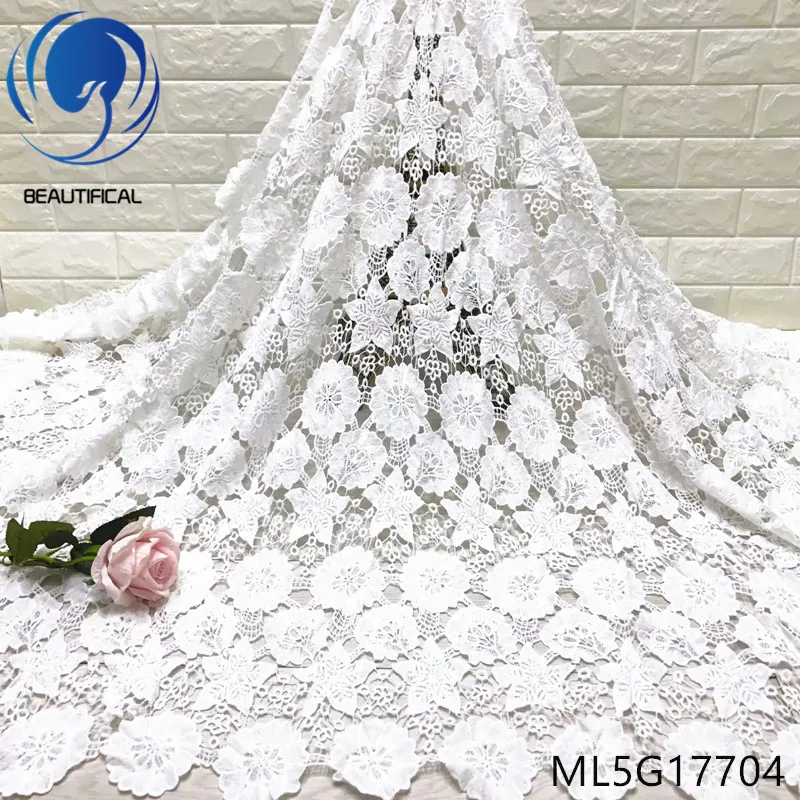 BEAUTIFICAL White Lace for Summer Dresses African Embroidery Cord Lace Guipure ML5G177
BEAUTIFICAL White Lace for Summer Dresses African Embroidery Cord Lace Guipure ML5G177