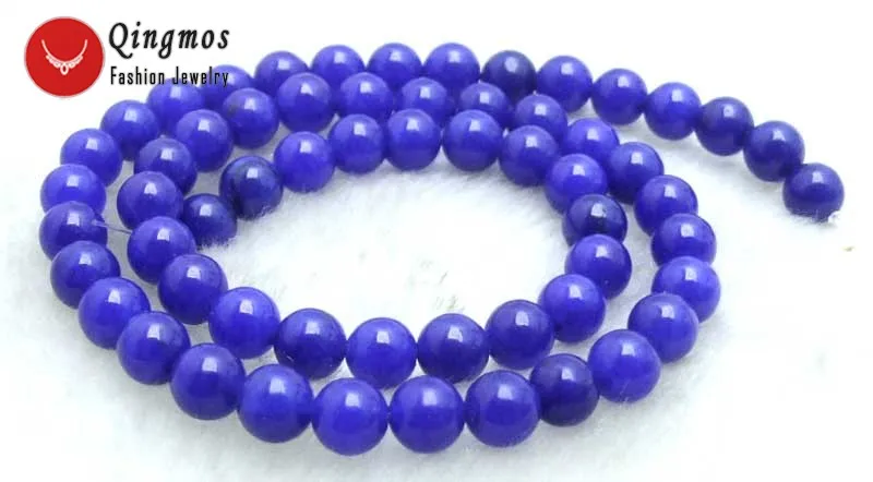 Qingmos 6mm Round Blue Natural Stone Jades Loose Beads for Jewelry Making Necklace Bracelet DIY 15" Los599 Free Shipping
Qingmos 6mm Round Blue Natural Stone Jades Loose Beads for Jewelry Making Necklace Bracelet DIY 15" Los599 Free Shipping